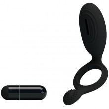 Виброкольцо на член «Ethol Pretty Love», Baile BI-026220, цвет черный, длина 5.5 см.