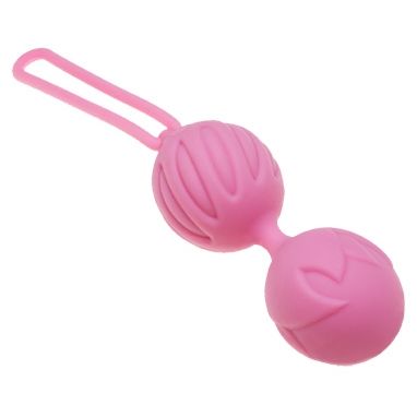 Adren Lastic «Geisha Lastic Ball» вагинальные шарики на сцепке, цвет розовый, размер L, 40301, бренд Adrien Lastic, длина 9 см.