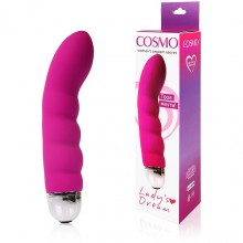 Интимный женский вибратор Cosmo, длина 150 мм, диаметр 38 мм, цвет розовый, CSM-23101, бренд Bior Toys, из материала Силикон, длина 15 см., со скидкой