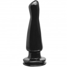PipeDream «Basix Rubber Black» анальная втулка черная, PipeDream PD4266-23, из материала ПВХ, коллекция Basix Rubber Worx, цвет Черный, длина 15 см.