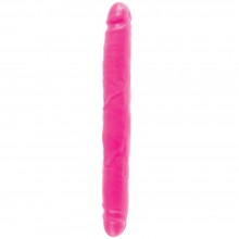 Двойной фаллоимитатор «PipeDream Dillio Double 12», цвет розовый, 531111, из материала ПВХ, длина 30.5 см., со скидкой