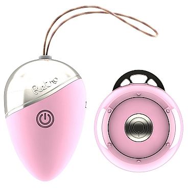Виброяйцо с пультом ДУ Retro «Isley Pink», цвет розовый, SH-RET005PNK, из материала Силикон, длина 5.8 см., со скидкой