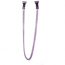 Стимулятор для сосков «Ouch Purple», цвет фиолетовый, SH-OU080PUR, из материала Металл, коллекция Ouch!, со скидкой