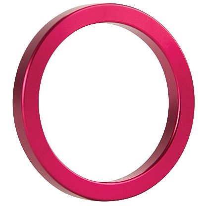Эрекционное кольцо «Metal Pink Size M», цвет красный, Ouch SH-OU013PNK, бренд Shots Media, коллекция Ouch!, диаметр 4 см.