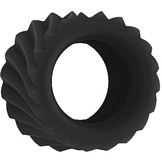 Эрекционное кольцо «SONO No40 Black», цвет черный, SONO SH-SON040BLK, бренд Shots Media, диаметр 3.5 см., со скидкой