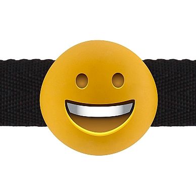 Кляп «Smiley Emoji» из серии S-Line от компании Shots Media, цвет желтый, размер OS, SH-SLI159-8, диаметр 4 см.