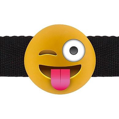 Необычный БДСМ кляп со смайликом S-Line «Wink Emoji», цвет желтый, размер OS, Shots Media SH-SLI159-1, One Size (Р 42-48), со скидкой