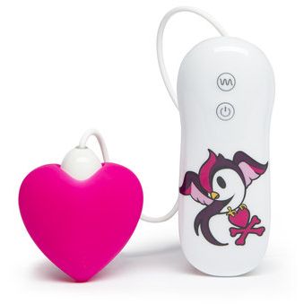 Вибратор клиторальный с 7 функциями Tokidoki «Pink Heart», LoveHoney 65433, из материала Силикон, длина 18 см.