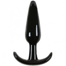 Jelly Rancher «T-Plug Smooth Mini Black» анальная пробка-стимулятор простаты, NSN-0451-13, бренд NS Novelties, цвет Черный, длина 10.9 см.