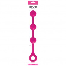 Inya «Soft Balls - Pink» цепочка из трех шариков, NSN-0552-14, бренд NS Novelties, цвет Розовый, длина 31.75 см., со скидкой