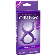 Fantasy C-Ringz эрекционное кольцо «Восьмерка», 5801-12 PD, цвет Фиолетовый, длина 9.5 см.