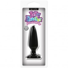 Jelly Rancher «Pleasure Plug - Small - Black» анальная пробка черная, длина 10.1 см., со скидкой
