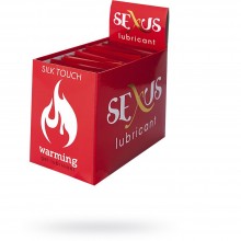 Гель-лубрикант на водной основе разогревающий «Silk Touch Warming», объем 6 мл, упаковка 50 шт. Sexus Lubricant 817061, из материала Водная основа, цвет Красный, 300 мл.