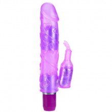 Универсальный женский вибромассажер с 10-функциями «Bendies - Bubbly», цвет розовый, бренд CalExotics, из материала ПВХ, длина 13.3 см.