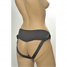 Трусики для страпона «Kanikule Strap-on Harness Universal Comfy Jock», цвет черный, 1 м., со скидкой