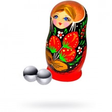 Металлические вагинальные шарики «Sitabella», цвет серебристый, 8007, бренд СК-Визит, диаметр 1.9 см.