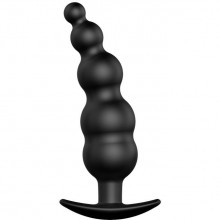 Анальная пробка-елочка для стимуляции «Special Anal Stimulation», цвет черный, Pretty Love BI-040039N, длина 11.8 см., со скидкой