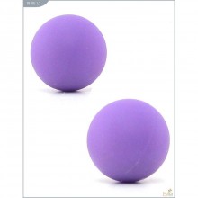 Шарики со смещенным центром тяжести, металлические с силиконовым покрытием, цвет фиолетовый, Maia 18-05-L2, диаметр 2 см.