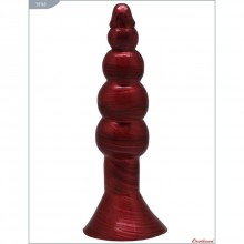 Массажер анальный гелевый «Honey Dolls», цвет красный, Eroticon 30160, длина 17 см.