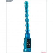 Гнущийся анальный вибростимулятор «Trans», цвет голубой, Eroticon 30347, длина 27 см.