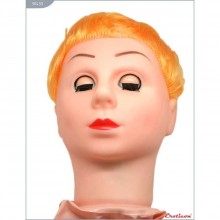 Сексуальная кукла «Блондинка», с двойным мастурбатором, цвет телесный, Eroticon 30433, из материала Латекс, 2 м., со скидкой
