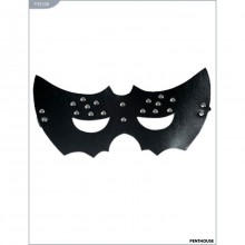 Маска для ролевых игр «Бетмен», цвет черный, Penthouse P3020B, из материала Кожа, One Size (Р 42-48)