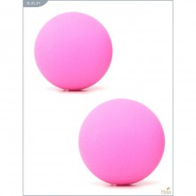 Шарики со смещенным центром тяжести, металлические с силиконовым покрытием, цвет розовый, Maia 18-05-P1, диаметр 2 см.
