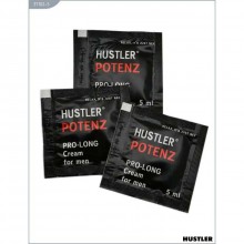 Крем «Potenz» пролонгирующий от компании Hustler Toys, 5 мл одноразовый пробник, 37102-5, из материала Водная основа, 5 мл.