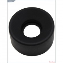 Кольцо уплотнительное для мужских помп, силиконовое, цвет черный, Eroticon 30476, диаметр 6 см.