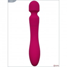 Двусторонний мощный женский вибратор «CosmoWand», цвет розовый, Cosmopolitan 35021, из материала Силикон, длина 24 см.