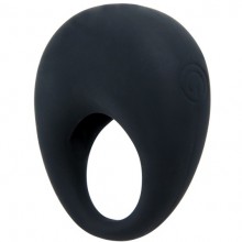 Вибрирующее кольцо для пениса «Trap» из серии Pretty Love от компании Baile, цвет черный, BI-210140, из материала Силикон, длина 5.5 см., со скидкой