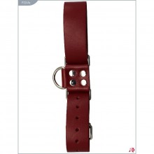 Ременные кожаные наручи, цвет красный, Подиум Р2241а, бренд Фетиш компани, One Size (Р 42-48)
