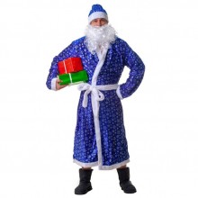Новогодний костюм «Дед Мороз», цвет синий, размер OS XL, Le Frivole 03417, из материала Полиэстер, One Size XL, со скидкой