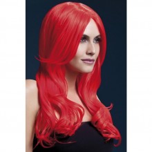 Шикарный густой парик «Хлоя», цвет красный, Fever 04095, из материала Синтетика, длина 66 см.