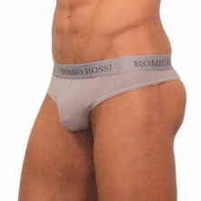 Трусы мужские стринги цвет серый, размер XL, Romeo Rossi RR1006-3-XL, из материала Хлопок