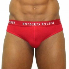 Трусы мужские брифы, цвет красный, размер L, Romeo Rossi RR2006-8-L, из материала Хлопок