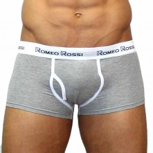 Трусы мужские хипсы, цвет серый, размер L, Romeo Rossi RR365-3-L, из материала Хлопок, со скидкой