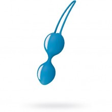 Шарики вагинальные премиум класса «Smartballs Duo», цвет голубой, Fun Factory 34173, из материала Силикон, длина 17 см.