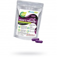 Капсулы «Mans Power плюс» возбуждающее средство для мужчин, 2 штуки, бренд Supercaps