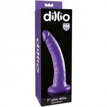 Фаллоимитатор на присоске «7 Slim» из серии Dillio от компании PipeDream, цвет фиолетовый, 530712, длина 19.7 см.