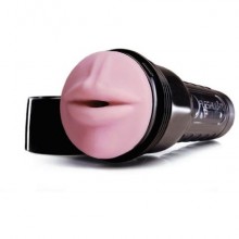 Ручноймастурбатор для мужчин «Fleshjack Pink Mouth», цвет розовый, Fleshlight E21717, из материала Super Skin, диаметр 1.9 см., со скидкой