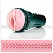 Вибромастурбатор Fleshlight «Vibro Pink Lady Touch» с рельефным тоннелем, цвет розовый, E21730, длина 21 см.