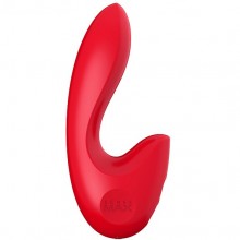 Греющийся женский вибратор для клитора и точки G «Sensevibe Warm», цвет красный, SenseMax SVW, бренд SenseMax Technology Limited, из материала Силикон, длина 16 см.