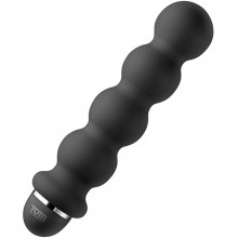 Вибромассажер «Tom of Finland Stacked Ball 5 Mode Vibe», цвет черный, XRTF1911, из материала Силикон, длина 24 см.