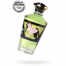 Массажное масло с ароматом «Полночный щербет», объем 100 мл, Shunga 2216, цвет зеленый, 100 мл.