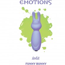 Мини вибратор для женщин «Emotions Funny Bunny», цвет фиолетовый, Lola Toys 4007-03Lola, длина 8.2 см., со скидкой