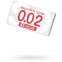 Презервативы «Sagami Original 0.02» гладкие, ультратонкие, упаковка 2 шт., из материала Полиуретан, длина 19 см.