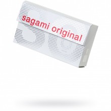 Презервативы «Sagami Original 0.02» гладкие, ультратонкие, упаковка 6 шт., из материала Полиуретан, длина 18 см., со скидкой