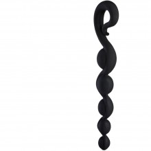 Анальная елочка премиум класса «BendyBeads», цвет черный, 38108, из материала Силикон, длина 26.2 см.