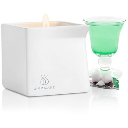 Массажная свеча «Jimmyjane Afterglow Massage Candle», кол-во 125 гр, аромат «Бурбон», E21096, цвет Белый, длина 6.6 см.
